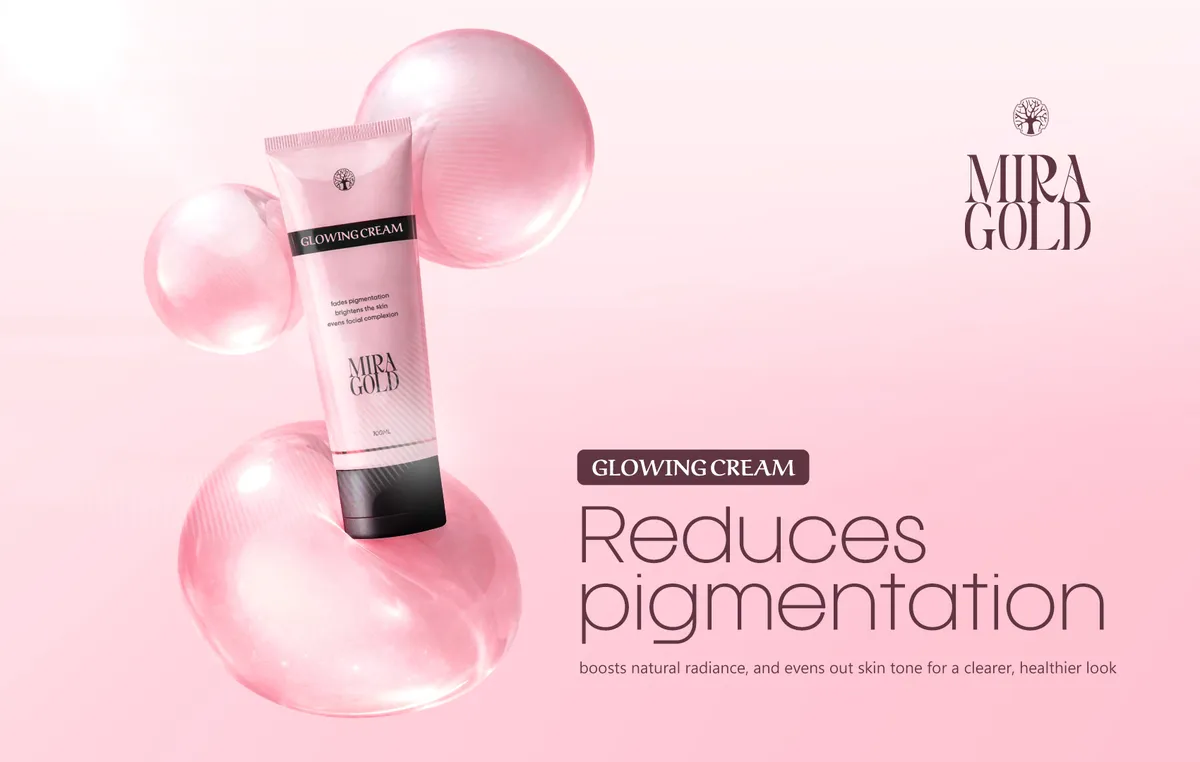 Mira Gold Glowin Cream Luxury Showcase