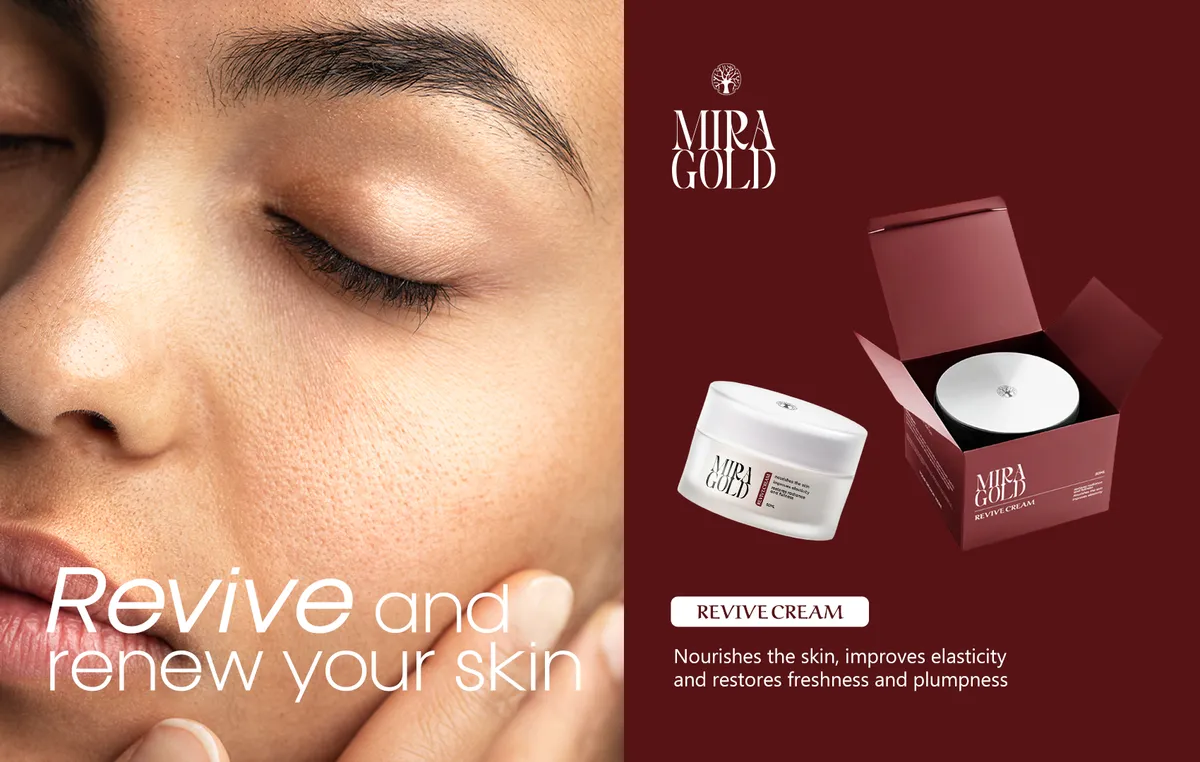 Mira Gold Revive Cream Luxury Showcase